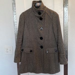 Guess salt and pepper wool coat